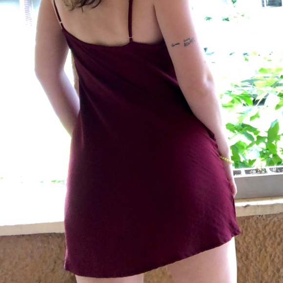 CUTE simple red/maroon slip dress!!!! - Picture 3 of 3
